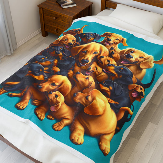 GOOD BOY Velveteen Plush Blanket